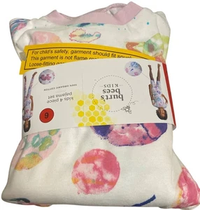 Burt's Bees Kids' 4-piece Pajama Set Pastel Size 6 - Picture 1 of 2