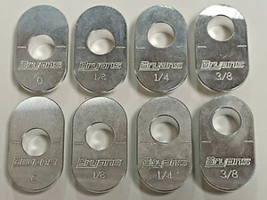 Caster Dive Slug Set Billet Aluminum 1/2" Bolt Hole 0-1/2" 1/8" Increments 2 EA - Picture 1 of 5