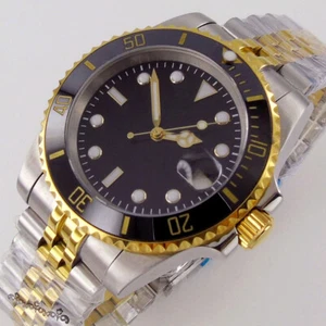 Gold Plated NH35 PT5000 Miyota8215 Men's Automatic Watch 40mm Sapphire Crystal - Picture 1 of 6