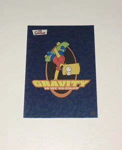Topps 2002 Simpson Card Foil #8 Bart Gravity Is My Co-pilot - Picture 1 of 2