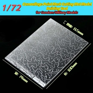 Alexen AJ0088 Mini Camo Stencil (Masking, 2-sided) for 1/72, 1/100 Scale Models - Picture 1 of 6