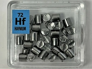 Hafnium Metal Pellets 10 Grams 99.9% Pure in our new Thicker Element Tiles - Picture 1 of 3