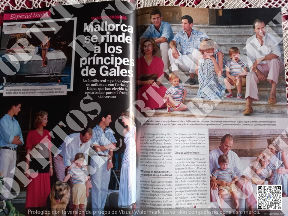 recorte 1997 dama diana de gales en mallorca Foto 1 de 1