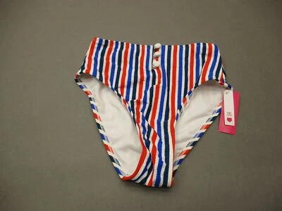 Nuevo con etiquetas Parte inferior de bikini de natación a rayas multicolor talla M para mujer Xhilaration 1K Foto 1 de 4