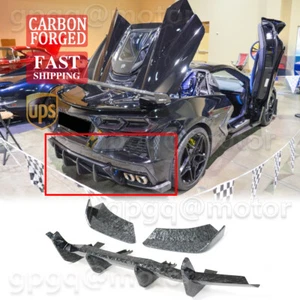 For Corvette C8 Z51 20-25 STG 3 Carbon Forged Rear Bumper Diffuser & Side Aprons - Picture 1 of 19