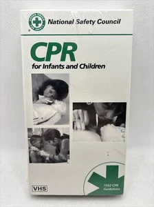 CPR for Infants & Children VHS 1992 Guidelines National Safety Council Sealed - Bild 1 von 6