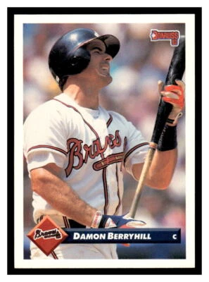 1993 Donruss  #78 Damon Berryhill - Atlanta Braves - Image 1 of 2