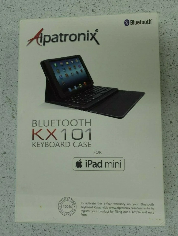 Ipad Mini Case With Keyboard Alpatronix Kx101 Leather Ipad Cover BLUETOOTH - Image 1 of 2