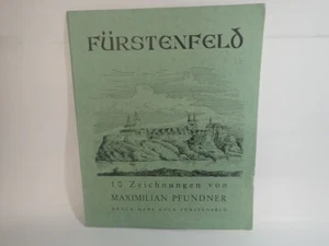 Furstenfeld 10 Zeichnungen von Maximilian Pfunder, German Art print folio RARE - Imagen 1 de 7