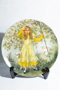 Vintage Little Bo Peep Collectors Plate Mother Goose John McClelland  1981 COA - Picture 1 of 5