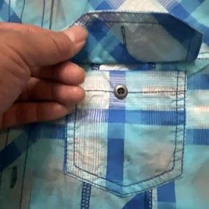 Bar lll Slim Fit Shirt Mens Small Stretch Multicolor Checks Button Front Good ๐ - Picture 1 of 11