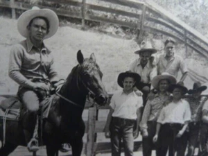 Old Photo Movie Cowboys Stewart Hamblen Actor 1930s 1940s Signed - Picture 1 of 5