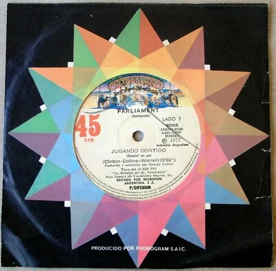 PARLIAMENT 45 PROMO Gamin' On Ya SOUTHAMERICA 7" 1977 Soul FUNK George CLINTON Foto 1 de 3