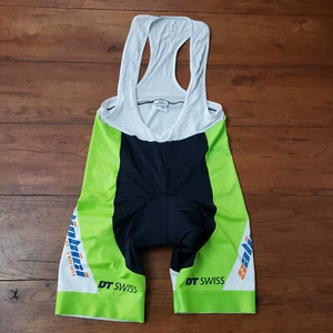 GSG Large Cycling Bibshorts Vintage Italy 6.5" 15.5" (9/10) Green Salinbici - Picture 1 of 11