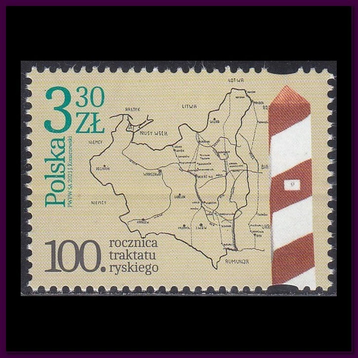 Polonia Nueva Edición 2021 (4839) 100 Aniversario del Tratado de Riga Foto 1 de 1