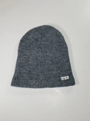 Neff Gris Blanco Acanalado Punto Sin Cordones Unisex Casual Gorro Foto 1 de 4