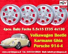 4 pcs Cerchi Fuchs Volkswagen Kafer Karmann Ghia Maggiolino Beetle 5.5x15 4x130
