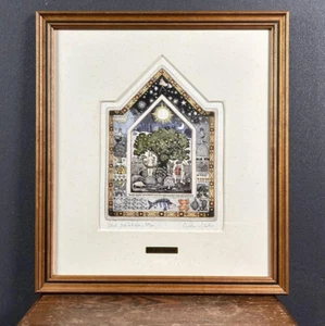 GRAHAM CLARKE "Adam and Eve in Eden" Etching Hand-coloured Signed Framed 163/300 - Picture 1 of 15
