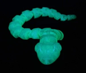 Reticulated Snake 3D Printed Bendable Poseable Fun Glow Kids & Pet Safe New - Picture 1 of 5
