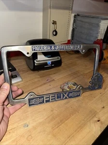 Chevrolet Felix License Plate Frame Topper CHEVY Car Truck Auto HOTROD *READ* - Picture 1 of 11