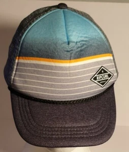 Gorra de camionero RIP CURL Surfing Co malla Snapback gris y azul ajustable talla juvenil - Imagen 1 de 6