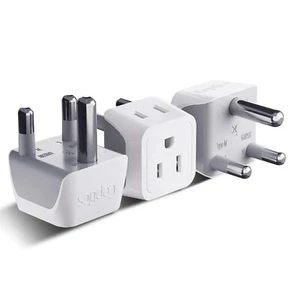 Ceptics USA to South Africa Travel Adapter Plug - Type M (CT-10L, 3 PK) - Picture 1 of 11