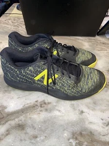 NEW BALANCE 996 Sneakers shoes black yellow athletic men's size 15 EE EUC - Picture 1 of 8