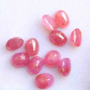 Natural Red Ruby Loose Gemstones Lot, Faceted Oval Cut Red Ruby 32.20 Ct 7*9 Mm - Picture 1 of 2