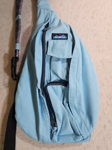 Kavu Classic Rope Sling Bag Crossbody Backpack Cotton 5 Pocket Design- Medium Sz - Picture 1 of 15