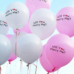 WILL YOU MARRY ME BALLOON ENGAGEMENT PROPOSE PROPOSAL UK SELLER