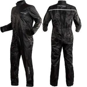 Wasserdicht Wasseranzung Schwarz Sichtbarkeit Regenanzug Motorrad Regenkombi - Bild 1 von 11