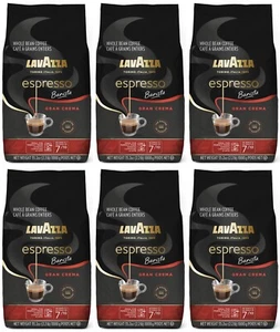 6er Pack - Lavazza Espresso Barista Gran Crema ganze Bohne Kaffee 2,2 Pfund Beutel - Bild 1 von 11