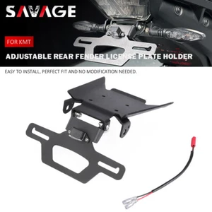 Angel Adjustable Rear Fender License Plate Holder for 390 Duke 250 2017-2023 22 - Picture 1 of 17