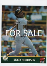 PHOTO Rickey Henderson Oakland A's (8 X 10) Line Drive Color Photograph (NEW)