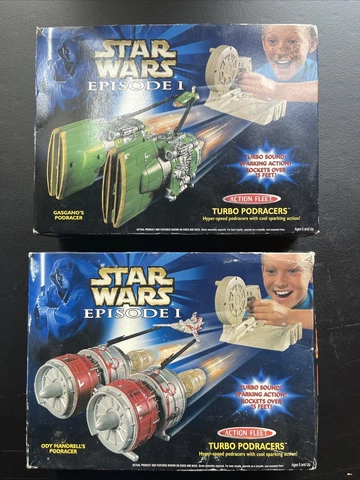 Star Wars E1 Turbo Podracers Ody Mandrell And Gasganos Podracer NIB Cover