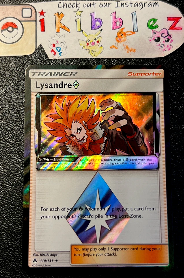 Lysandre Prism Star 110/131 NM Holo Rare Pokemon Card. Free Tracked Shipping! - Image 1 of 1