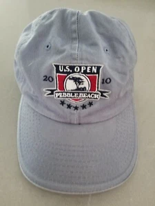 US Open Pebble Beach 2010 Blue Grey Golf USGA Member Baseball Cap Hat - Picture 1 of 2