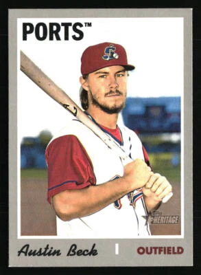Austin Beck 2019 Topps Heritage Minor League #136 Baseball Card - Image 1 of 2
