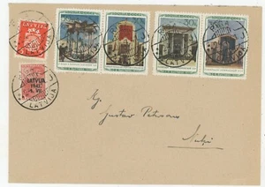 Deutsches Reich Besetzung Lettland Sowjetunion MiF Brief Riga Nuki 1941 - Imagen 1 de 2