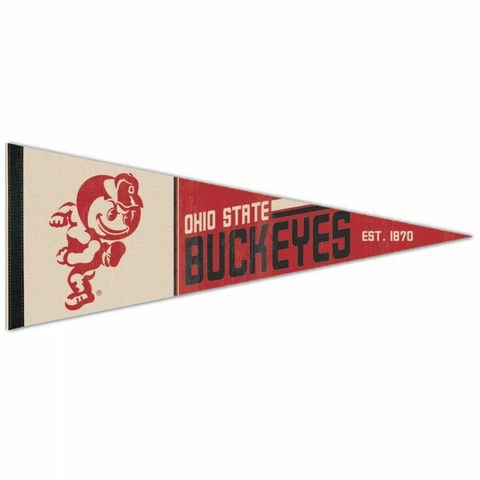 OHIO STATE BUCKEYES PREMIUM QUALITY PENNANT 12"X30" BANNER NCAA Cover