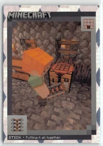 2024 Panini Minecraft Stick Cubic Foil Parallelo Crafting Obiettivi #125 - Foto 1 di 2
