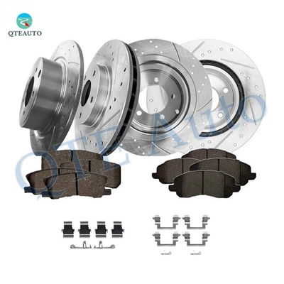 12 rotores de freno delanteros 294 mm-traseros 302 perforados-pastilla de freno para Chrysler 200 2011 2012 Foto 1 de 4
