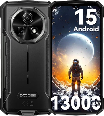 DOOGEE FIRE 5 Rugged Smartphone Android 15 Con 13000Mah Batteria, 12GB+64GB/2TB  - Immagine 1 di 4