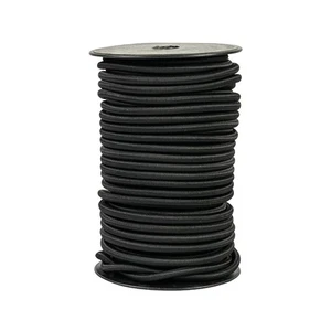1/4 Zoll Schwarz Gummiseil Rolle, 100 Fuß Schwerlast Elastisch Schlagschnur Nylon... - Bild 1 von 7