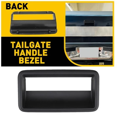 Tailgate Handle Trim Bezel Fit 1988 - 1999 K1500 C1500 Black Textured Chevy GMC - Image 1 of 4