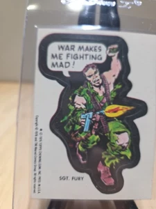 1976 Topps Marvel Sticker card SGT. Fury - Picture 1 of 7