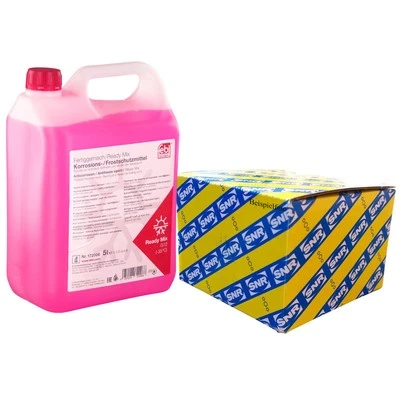 SNR Zahnriemensatz mit WAPU + 5L FEBI G12 für A3 A4 B8 A5 A6 C6 Q5 TT ALTEA - Bild 1 von 2