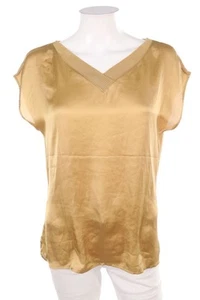 comma Kurzarm-Shirt Satin L camel - Bild 1 von 4