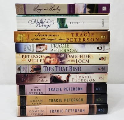 Tracie Peterson Books Lot of 10 Christian Romance Historical Romance Novels Set - Imagem 1 de 4