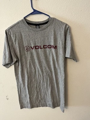 Volcom Short Sleeve T Shirt Men' S Graphic Gray Sleeve Logo Crew Neck - Image 1 of 4